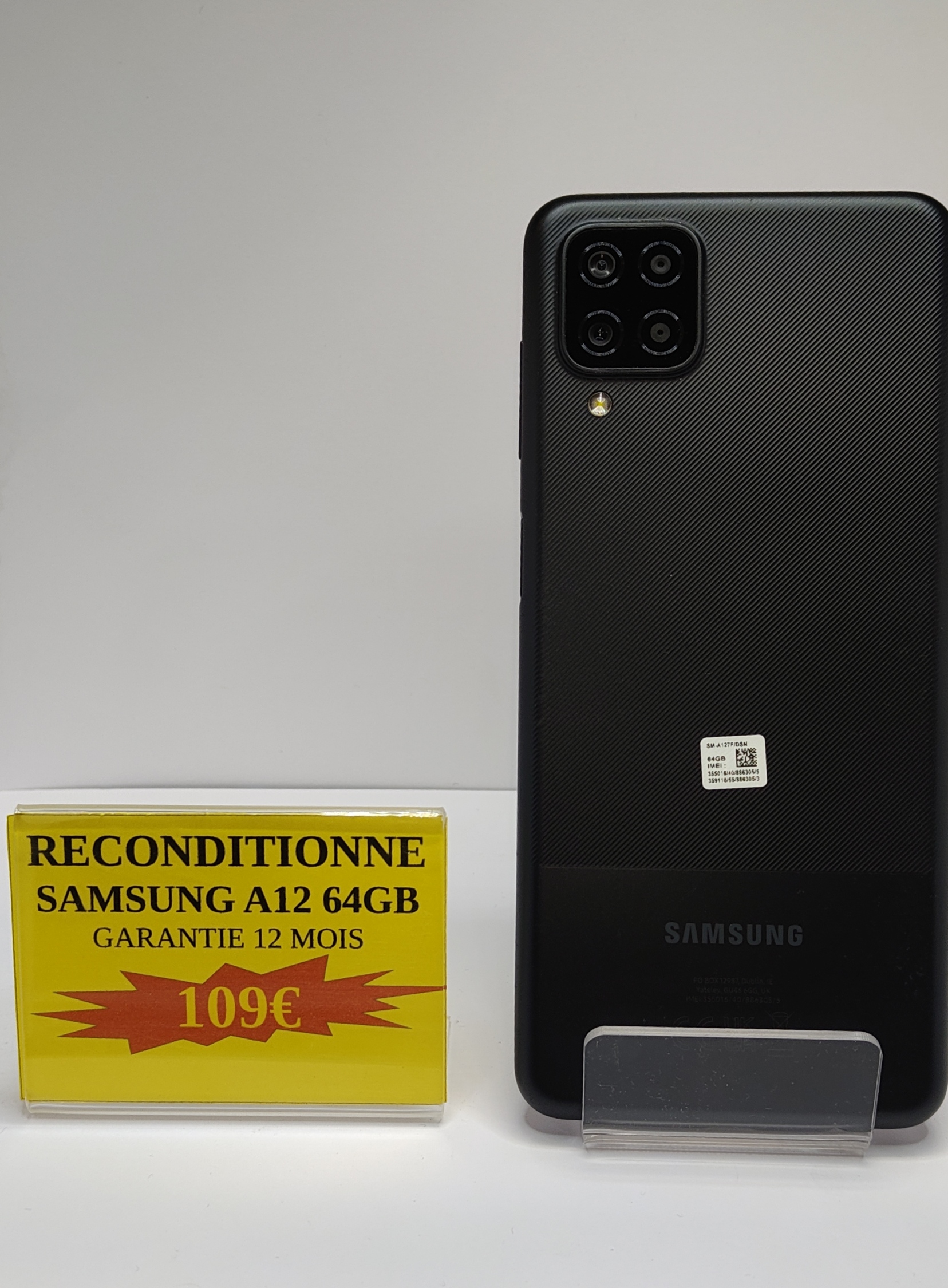SAMSUNG A12 64GB NOIR